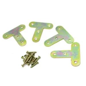 가구 코너철 연결대 T자꺽쇠 모서리장석 고정철 4p