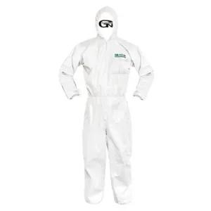 청소작업 원피스 작업복 2XL 화이트 일회용 위생복 약사가운 식품공장 방호복 주방복