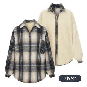 [샐리] 체크포켓퍼안감셔츠_I5D-CSH003