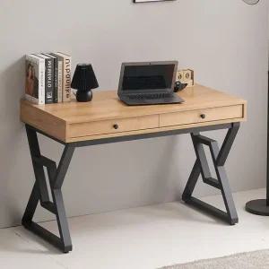 SD122 네츄럴 1200 수납형 철제서랍책상 일자형테이블 서재책상 노트북책상 PC책상 원룸책상