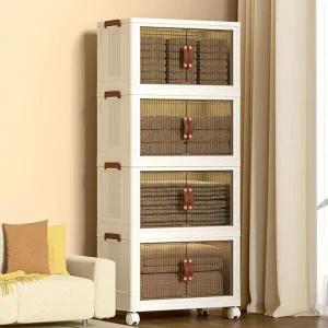 [아트박스]/위드마켓 4단 이동식 폴딩 리빙박스 (62cm) (화이트)