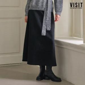 인밴딩 페이크 스웨이드 스커트(VBASRE1)