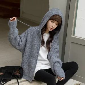 [시크폭스] 폴던 오버핏 투웨이 울 집업가디건_53CA714