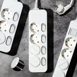 모노케어 안전 멀티탭 멀티콘센트 개별 스위치 접지 전기세절약 과부하 차단 1구 2구 3구 4구 5구 6구