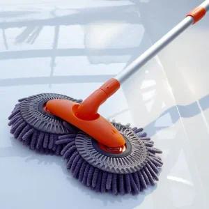 세차밀대 브러쉬 걸레 듀얼헤드브러쉬 셔닐재질세차용품 셀프세차용품 세차용품세트