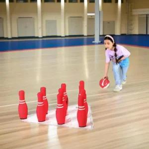 키더스 빅 볼링세트 고무재질 안전 볼링놀이 소프트 장난감 유아체육 단체게임 공놀이 어린이