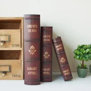 ksr 앤틱 북박스 3P  레드) 븍박스 빈티지 감성소품 방꾸미기