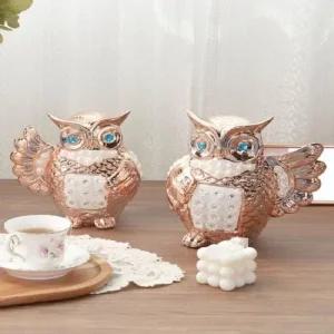 ksr 313 로즈골드 부엉이 장식 2p set 인형소품 귀여운인형 20cm인형옷 솜인형 무속성인형