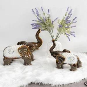 ksr 815 진주 도자기 코끼리 2p set 인형소품 귀여운인형 20cm인형옷 솜인형 무속성인형