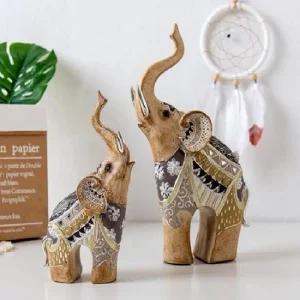 ksr 인디언 코끼리 2P set 코끼리인형 인테리어인형 거실소품 거실인테리어