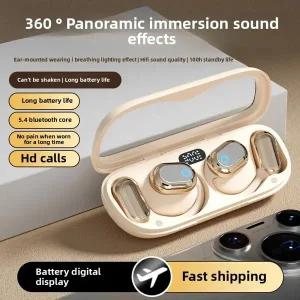 방수 귀 장착형 Bluetooth 헤드셋 무선 오픈 베를린 사운드 귀에 진정한 소음 감소 스포츠 러닝 유니버설