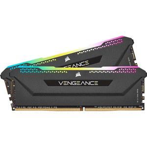 CORSAIR 복수 RGB PRO SL DDR4 RAM 32GB(2x16GB) 3600MHz CL18-22-22-42 1.35V 인텔 AMD 데스크톱 컴퓨터 메모리 - 블랙(CMH32GX4M2D3600C18)