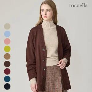 로코엘라 소엘 오버핏 여성 니트 가디건