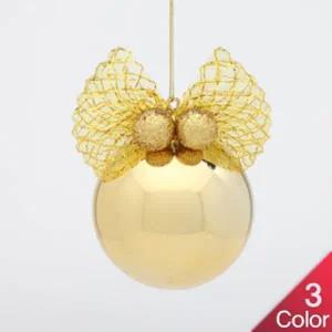 [핫트랙스]1+1 크리스마스 볼 트리 장식 펄망사 리본 60mm