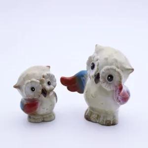 쓰리몰  귀요미 모녀부엉이 장식품 개업선물 2P세트