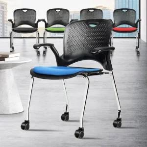 a1 바퀴의자 튼튼한 회의실 사무 가성비 대기 도서관 대기실작업 컴퓨터의자접이식쿠션