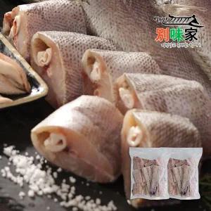 [별미가] 남해별미 담백한 임금님 건강식 국내산 반건조 손질 절단 대민어 900g x 2팩