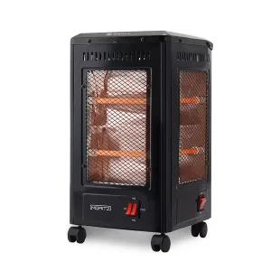 모리츠 5방향 전기히터 고효율 석영관 안전망 전도 안전장치 블랙 MEH-B5195