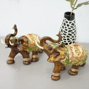 ksr 앤틱 브라운 코끼리 2P  대) 장식인형 장식품 개업선물 생일선물 소품인형