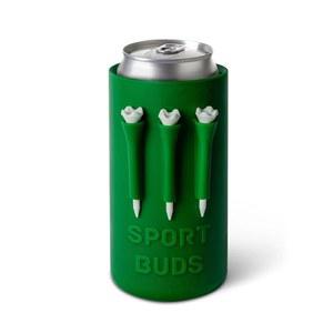 맥주 캐디 12온스 캔에 마스터스 골프 재미있는 내구성 3개의 쿨러 by 있는 남성용 실리콘 선물 휴대성 홀더가 맞습니다 단열 골프 그린 SportBuds 16온스