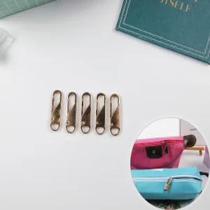 수예용품 지퍼수리부자재 금색지퍼헤드 5개입