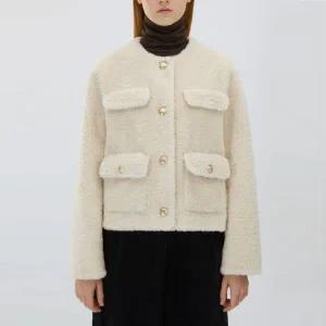 [롯데백화점]리스트 라운드넥 시어링 점퍼(TWUJPO82030)