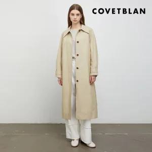 [COVETBLAN] 라운드 숄더 트렌치 코트(V222MCT101W)