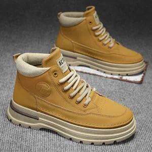 3컬러 심플 워커 남자 하이탑 모던 키높이