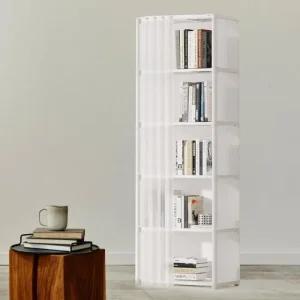 책진열대 커튼 조립식 만화 달린 책꽂이 DIY 5단 (47NrJ)