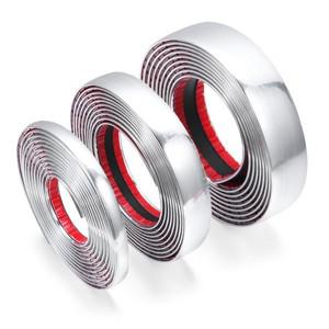 크롬 몰딩 트림 자동차 문짝 보호대 스티커 스트립 범퍼 그릴 충돌 방지 테이프 가장자리 가드 플레이트 밝