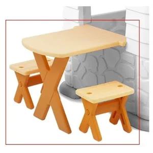 에듀플레이하우스 연결용 테이블과 의자 세트