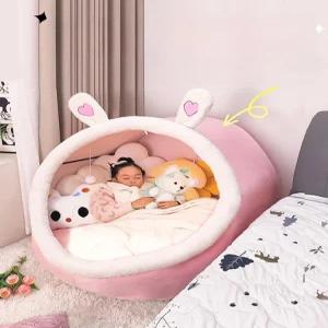 어린이용 침대커버 텐트 암막 수면공간 분리형 세탁가능 침대텐트