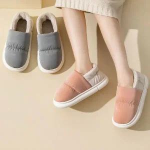 미끄럼방지 패딩 방한 털 거실 실내화 P0000SWB