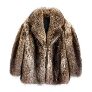 남자 밍크코트 모피 하프 인조 겨울 무스탕 모조