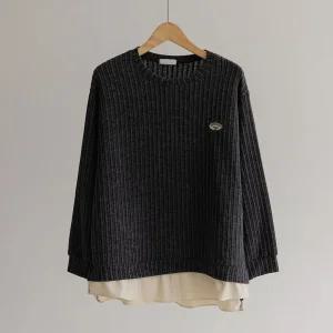 [66-110] 기즈 셔츠 레이어드 패치 티