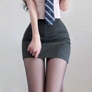 슬림라인 다크그레이 교복치마 교복 학생복 여자교복