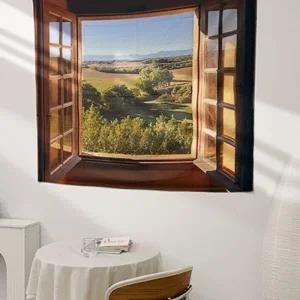 스테이인더뷰 풍경 패브릭 포스터 16종 130X150  대형  인테리어 장식 벽걸이 자연 배경 벽가리개