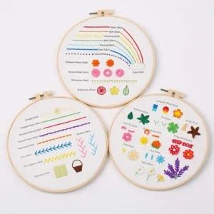 십자수 스티치 샘플러 3종세트 DIY 자수패키지 집콕