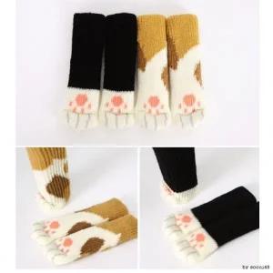 [키다리무역]강아지발 의자발커버 4P 의자발캡 의자발사개 식탁의자양말 의자발덮게 의자발소음방지