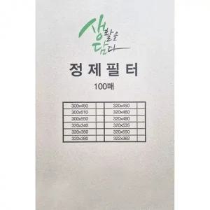 생담 정제필터 기름정제 여과지 100매
