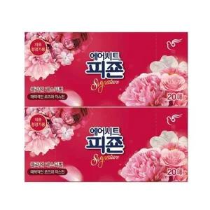 [셀러허브]피죤 리치퍼퓸 의류청정기 섬유유연제 시트 20매 x 3 - 플라워페스티벌 향기로운 (S39391102)