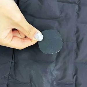 겨울옷 패딩 수선패치 스티커 원형 블랙 테이프 옷수선 패딩수선 테이프 패치