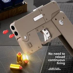 수정탄전동건 비비탄권총 풀메탈권총 변형 접이식 휴대 전화 스프레이 건 권총 모델 된 쉘 배출 소프트 총