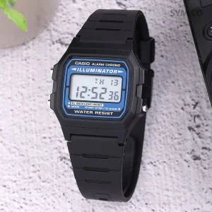 [카시오] F-105W-1A 빈티지 군인군용 전자 스포츠 남자 우레탄 시계 c