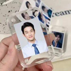 포카 아크릴 액자 2개입 DIY 미니 투명명함 전시 자석