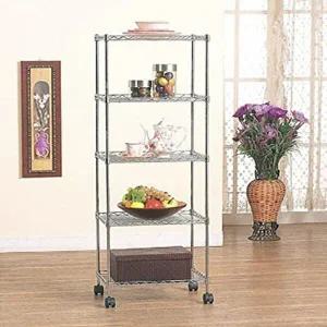 고품질 이동식트롤리 수납함 틈새 모듈 5단 철제 펜트리선반 선반렉 조립식선반 조립식경량랙 WD65776