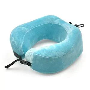 고품질 휴대용 목베개 메모리폼 사무실 비행기 여행용 기내용 차량용목베개 WFFH0D2