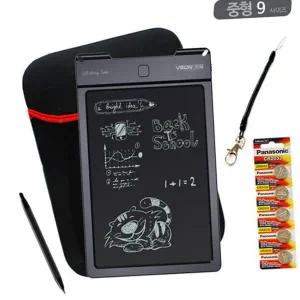 디지털 메모판 9인치 휴대용 그림판 전자 칠판 학습용 드로잉 태블릿 전자펜 전자판 파우치