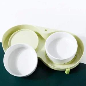 강아지 밥그릇 2구 01식기2구-그린 물 카페 간편 높이