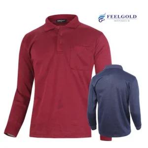 [필골드] PT270 파크타운 기모 잔단가라 카라티셔츠